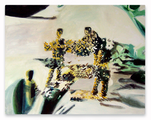 “Kiris”, oil and gloss on canvas, 100 x 130 cm, 2005 
