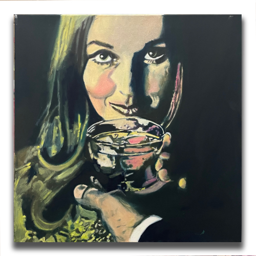 L'avventura 14, 80 x 80 cm, oil on canvas, 2025